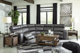 Samperstone Power Reclining Sectional - Premium Sectional from Ashley Furniture - Just $1137.86! Shop now at Furniture Wholesale Plus  We are the best furniture store in Nashville, Hendersonville, Goodlettsville, Madison, Antioch, Mount Juliet, Lebanon, Gallatin, Springfield, Murfreesboro, Franklin, Brentwood