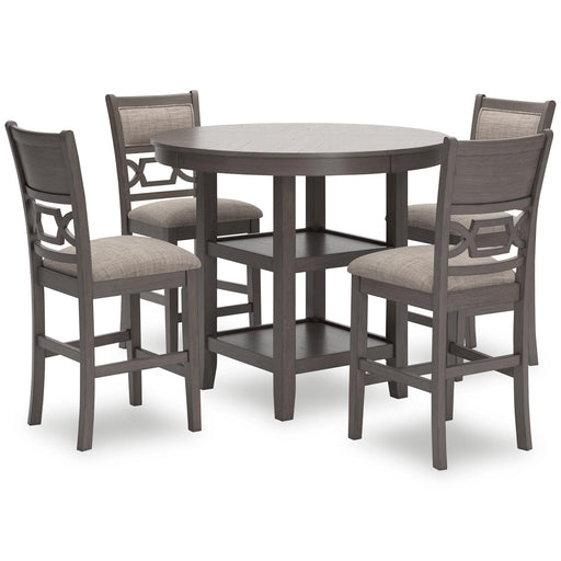 Wrenning Counter Height Dining Table and 4 Barstools (Set of 5) - Premium Counter Height Table from Ashley Furniture - Just $538.97! Shop now at Furniture Wholesale Plus  We are the best furniture store in Nashville, Hendersonville, Goodlettsville, Madison, Antioch, Mount Juliet, Lebanon, Gallatin, Springfield, Murfreesboro, Franklin, Brentwood