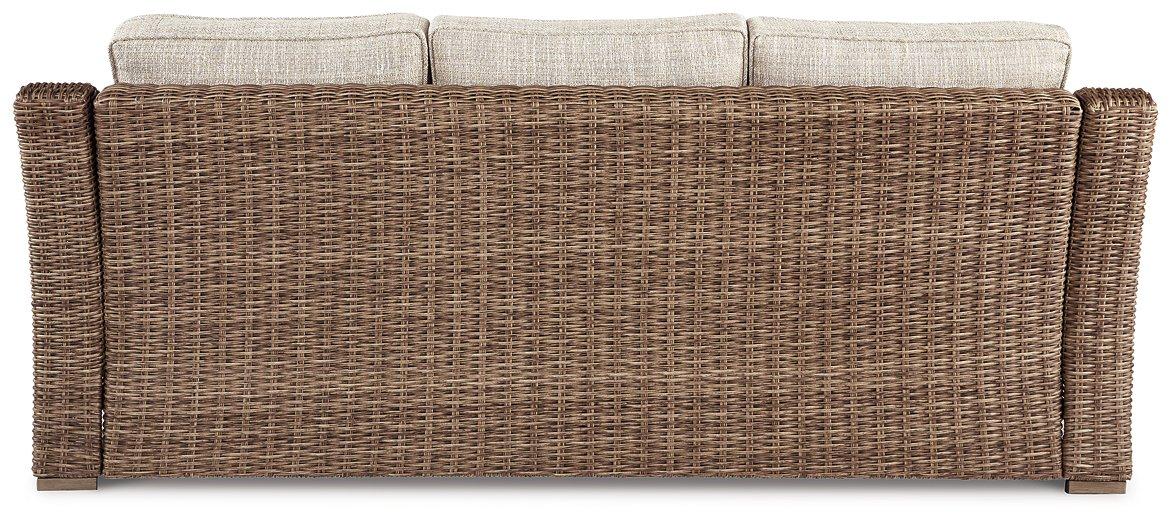 Beachcroft Outdoor Sofa with Cushion - Premium Outdoor Seating from Ashley Furniture - Just $1364.31! Shop now at Furniture Wholesale Plus  We are the best furniture store in Nashville, Hendersonville, Goodlettsville, Madison, Antioch, Mount Juliet, Lebanon, Gallatin, Springfield, Murfreesboro, Franklin, Brentwood