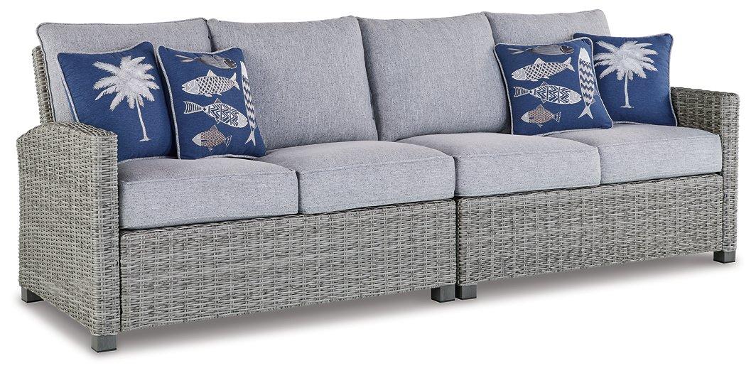 Naples Beach Outdoor Right and Left-arm Facing Loveseat with Cushion (Set of 2) - Premium Outdoor Seating from Ashley Furniture - Just $958.74! Shop now at Furniture Wholesale Plus  We are the best furniture store in Nashville, Hendersonville, Goodlettsville, Madison, Antioch, Mount Juliet, Lebanon, Gallatin, Springfield, Murfreesboro, Franklin, Brentwood