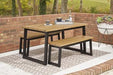 Town Wood Outdoor Dining Table Set (Set of 3) - Premium Outdoor Dining Table from Ashley Furniture - Just $444.46! Shop now at Furniture Wholesale Plus  We are the best furniture store in Nashville, Hendersonville, Goodlettsville, Madison, Antioch, Mount Juliet, Lebanon, Gallatin, Springfield, Murfreesboro, Franklin, Brentwood