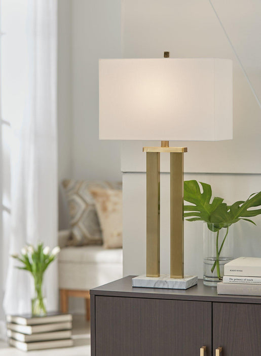 Coopermen Table Lamp (Set of 2) - Premium Table Lamp Pair from Ashley Furniture - Just $107.91! Shop now at Furniture Wholesale Plus  We are the best furniture store in Nashville, Hendersonville, Goodlettsville, Madison, Antioch, Mount Juliet, Lebanon, Gallatin, Springfield, Murfreesboro, Franklin, Brentwood