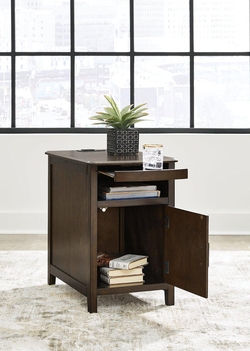 Devonsted Chairside End Table - Premium End Table from Ashley Furniture - Just $152.04! Shop now at Furniture Wholesale Plus  We are the best furniture store in Nashville, Hendersonville, Goodlettsville, Madison, Antioch, Mount Juliet, Lebanon, Gallatin, Springfield, Murfreesboro, Franklin, Brentwood