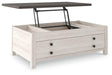 Dorrinson Coffee Table with Lift Top - Premium Cocktail Table Lift from Ashley Furniture - Just $280.92! Shop now at Furniture Wholesale Plus  We are the best furniture store in Nashville, Hendersonville, Goodlettsville, Madison, Antioch, Mount Juliet, Lebanon, Gallatin, Springfield, Murfreesboro, Franklin, Brentwood