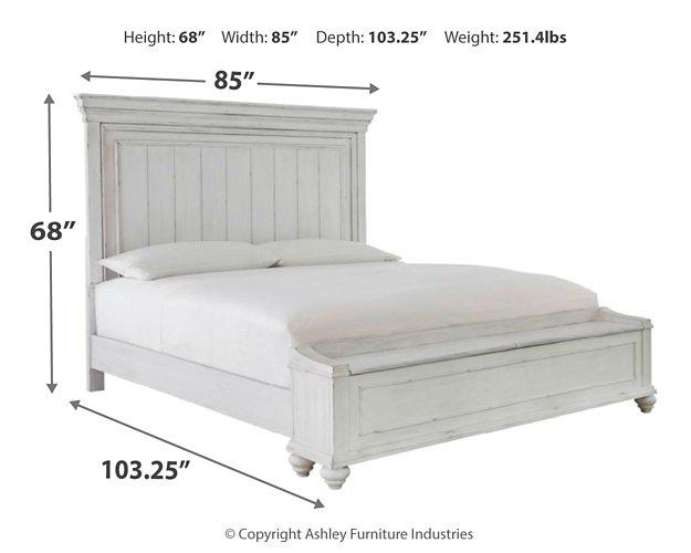 Kanwyn Bed with Storage Bench - Premium Bed from Ashley Furniture - Just $830.59! Shop now at Furniture Wholesale Plus  We are the best furniture store in Nashville, Hendersonville, Goodlettsville, Madison, Antioch, Mount Juliet, Lebanon, Gallatin, Springfield, Murfreesboro, Franklin, Brentwood