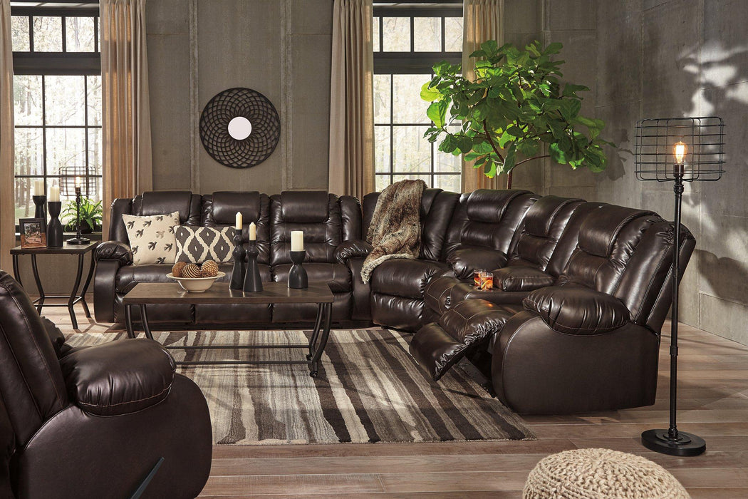 Vacherie Reclining Loveseat with Console - Premium Loveseat from Ashley Furniture - Just $790.08! Shop now at Furniture Wholesale Plus  We are the best furniture store in Nashville, Hendersonville, Goodlettsville, Madison, Antioch, Mount Juliet, Lebanon, Gallatin, Springfield, Murfreesboro, Franklin, Brentwood