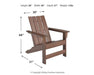 Emmeline Adirondack Chair - Premium Outdoor Seating from Ashley Furniture - Just $215.60! Shop now at Furniture Wholesale Plus  We are the best furniture store in Nashville, Hendersonville, Goodlettsville, Madison, Antioch, Mount Juliet, Lebanon, Gallatin, Springfield, Murfreesboro, Franklin, Brentwood