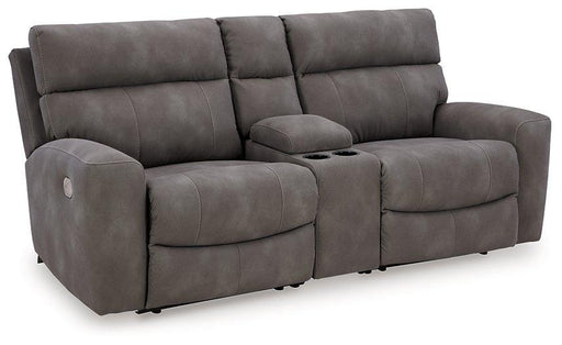 Next-Gen DuraPella Power Reclining Sectional Loveseat with Console - Premium Sectional from Ashley Furniture - Just $1263.68! Shop now at Furniture Wholesale Plus  We are the best furniture store in Nashville, Hendersonville, Goodlettsville, Madison, Antioch, Mount Juliet, Lebanon, Gallatin, Springfield, Murfreesboro, Franklin, Brentwood