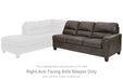 Navi 2-Piece Sleeper Sectional with Chaise - Premium Sectional from Ashley Furniture - Just $1315.95! Shop now at Furniture Wholesale Plus  We are the best furniture store in Nashville, Hendersonville, Goodlettsville, Madison, Antioch, Mount Juliet, Lebanon, Gallatin, Springfield, Murfreesboro, Franklin, Brentwood