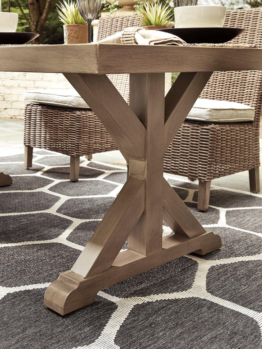 Beachcroft Dining Table with Umbrella Option - Premium Outdoor Dining Table from Ashley Furniture - Just $1357.50! Shop now at Furniture Wholesale Plus  We are the best furniture store in Nashville, Hendersonville, Goodlettsville, Madison, Antioch, Mount Juliet, Lebanon, Gallatin, Springfield, Murfreesboro, Franklin, Brentwood