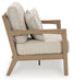 Hallow Creek Outdoor Loveseat with Cushion - Premium Outdoor Seating from Ashley Furniture - Just $1243.79! Shop now at Furniture Wholesale Plus  We are the best furniture store in Nashville, Hendersonville, Goodlettsville, Madison, Antioch, Mount Juliet, Lebanon, Gallatin, Springfield, Murfreesboro, Franklin, Brentwood