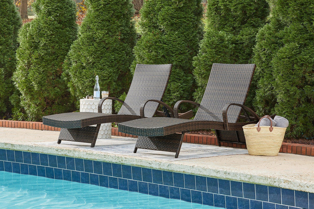 Kantana Chaise Lounge (set of 2) - Premium Outdoor Seating from Ashley Furniture - Just $516.44! Shop now at Furniture Wholesale Plus  We are the best furniture store in Nashville, Hendersonville, Goodlettsville, Madison, Antioch, Mount Juliet, Lebanon, Gallatin, Springfield, Murfreesboro, Franklin, Brentwood