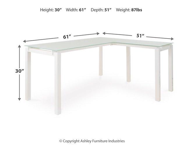 Baraga Home Office L-Desk - Premium Desk from Ashley Furniture - Just $311.73! Shop now at Furniture Wholesale Plus  We are the best furniture store in Nashville, Hendersonville, Goodlettsville, Madison, Antioch, Mount Juliet, Lebanon, Gallatin, Springfield, Murfreesboro, Franklin, Brentwood