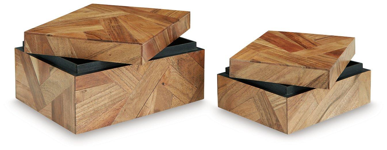 Antford Box (Set of 2) - Premium Box from Ashley Furniture - Just $62.01! Shop now at Furniture Wholesale Plus  We are the best furniture store in Nashville, Hendersonville, Goodlettsville, Madison, Antioch, Mount Juliet, Lebanon, Gallatin, Springfield, Murfreesboro, Franklin, Brentwood