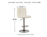 Bellatier Adjustable Height Bar Stool - Premium Barstool from Ashley Furniture - Just $104.58! Shop now at Furniture Wholesale Plus  We are the best furniture store in Nashville, Hendersonville, Goodlettsville, Madison, Antioch, Mount Juliet, Lebanon, Gallatin, Springfield, Murfreesboro, Franklin, Brentwood