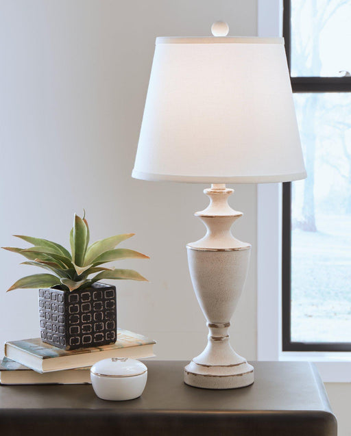 Dorcher Table Lamp (Set of 2) - Premium Table Lamp Pair from Ashley Furniture - Just $88.49! Shop now at Furniture Wholesale Plus  We are the best furniture store in Nashville, Hendersonville, Goodlettsville, Madison, Antioch, Mount Juliet, Lebanon, Gallatin, Springfield, Murfreesboro, Franklin, Brentwood