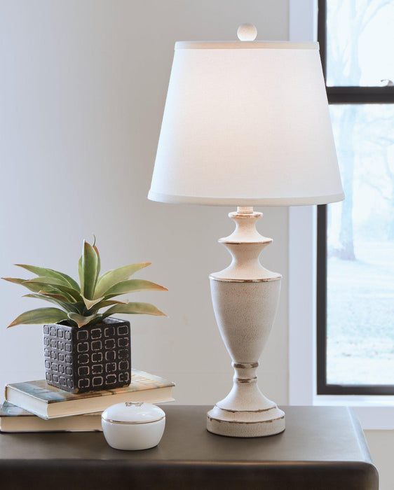 Dorcher Table Lamp (Set of 2) - Premium Table Lamp Pair from Ashley Furniture - Just $88.49! Shop now at Furniture Wholesale Plus  We are the best furniture store in Nashville, Hendersonville, Goodlettsville, Madison, Antioch, Mount Juliet, Lebanon, Gallatin, Springfield, Murfreesboro, Franklin, Brentwood