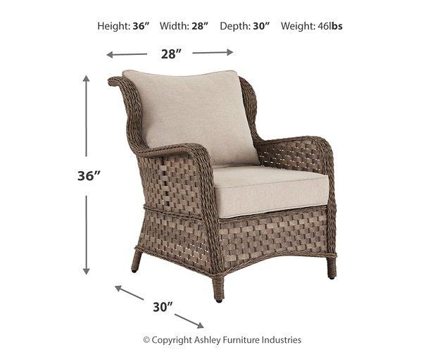 Clear Ridge Lounge Chair with Cushion (Set of 2) - Premium Outdoor Seating from Ashley Furniture - Just $606.48! Shop now at Furniture Wholesale Plus  We are the best furniture store in Nashville, Hendersonville, Goodlettsville, Madison, Antioch, Mount Juliet, Lebanon, Gallatin, Springfield, Murfreesboro, Franklin, Brentwood