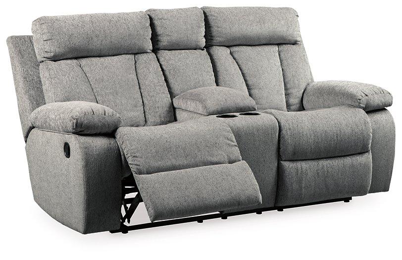 Mitchiner Reclining Loveseat with Console - Premium Loveseat from Ashley Furniture - Just $825.39! Shop now at Furniture Wholesale Plus  We are the best furniture store in Nashville, Hendersonville, Goodlettsville, Madison, Antioch, Mount Juliet, Lebanon, Gallatin, Springfield, Murfreesboro, Franklin, Brentwood