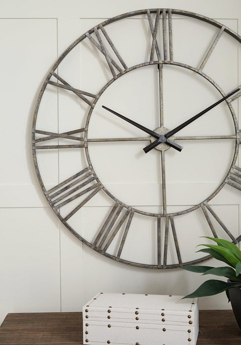 Paquita Wall Clock - Premium Clock from Ashley Furniture - Just $102.72! Shop now at Furniture Wholesale Plus  We are the best furniture store in Nashville, Hendersonville, Goodlettsville, Madison, Antioch, Mount Juliet, Lebanon, Gallatin, Springfield, Murfreesboro, Franklin, Brentwood