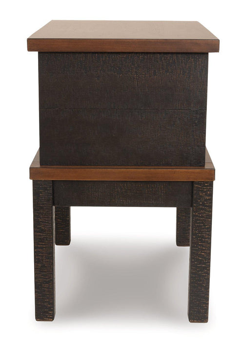 Stanah Chairside End Table with USB Ports & Outlets - Premium End Table from Ashley Furniture - Just $226.19! Shop now at Furniture Wholesale Plus  We are the best furniture store in Nashville, Hendersonville, Goodlettsville, Madison, Antioch, Mount Juliet, Lebanon, Gallatin, Springfield, Murfreesboro, Franklin, Brentwood