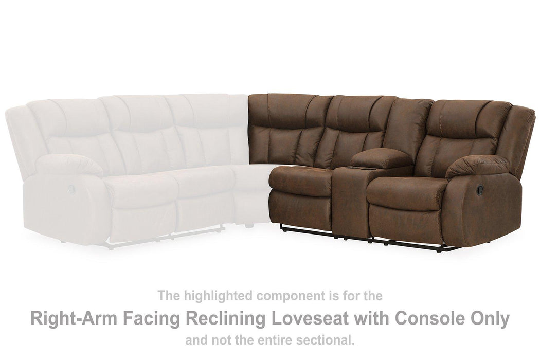 Trail Boys 2-Piece Reclining Sectional - Premium Sectional from Ashley Furniture - Just $1442.95! Shop now at Furniture Wholesale Plus  We are the best furniture store in Nashville, Hendersonville, Goodlettsville, Madison, Antioch, Mount Juliet, Lebanon, Gallatin, Springfield, Murfreesboro, Franklin, Brentwood