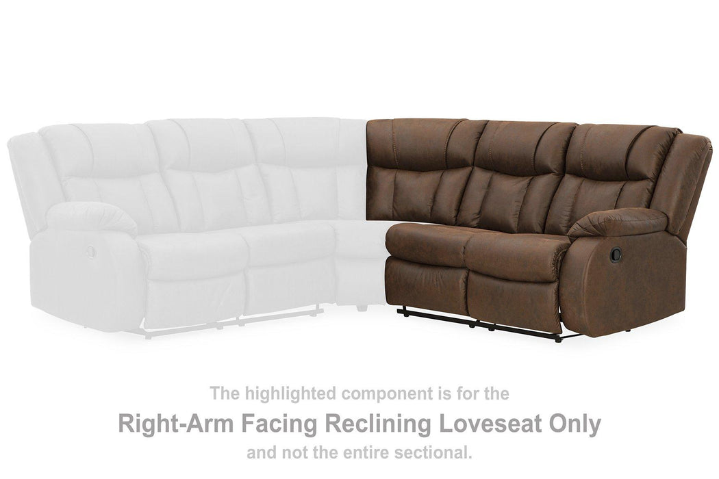 Trail Boys 2-Piece Reclining Sectional - Premium Sectional from Ashley Furniture - Just $1442.95! Shop now at Furniture Wholesale Plus  We are the best furniture store in Nashville, Hendersonville, Goodlettsville, Madison, Antioch, Mount Juliet, Lebanon, Gallatin, Springfield, Murfreesboro, Franklin, Brentwood