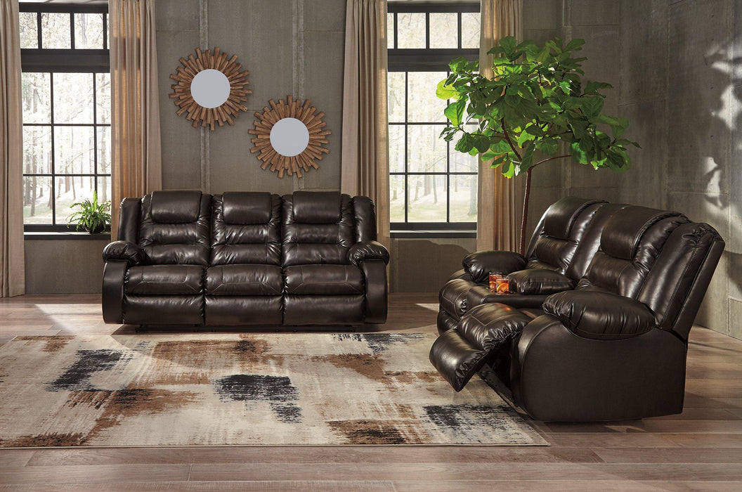 Vacherie Reclining Loveseat with Console - Premium Loveseat from Ashley Furniture - Just $790.08! Shop now at Furniture Wholesale Plus  We are the best furniture store in Nashville, Hendersonville, Goodlettsville, Madison, Antioch, Mount Juliet, Lebanon, Gallatin, Springfield, Murfreesboro, Franklin, Brentwood