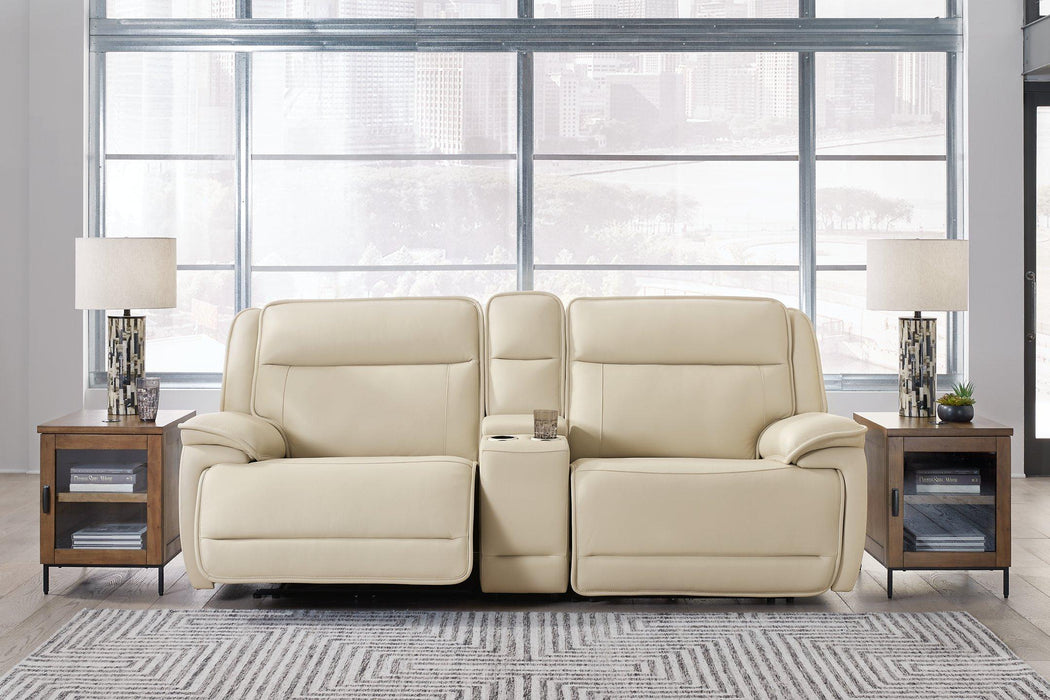 Double Deal Power Reclining Loveseat Sectional with Console - Premium Sectional from Ashley Furniture - Just $1945.13! Shop now at Furniture Wholesale Plus  We are the best furniture store in Nashville, Hendersonville, Goodlettsville, Madison, Antioch, Mount Juliet, Lebanon, Gallatin, Springfield, Murfreesboro, Franklin, Brentwood