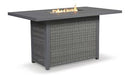 Palazzo Outdoor Bar Table with Fire Pit - Premium Outdoor Pub Table w/FP from Ashley Furniture - Just $1449.07! Shop now at Furniture Wholesale Plus  We are the best furniture store in Nashville, Hendersonville, Goodlettsville, Madison, Antioch, Mount Juliet, Lebanon, Gallatin, Springfield, Murfreesboro, Franklin, Brentwood