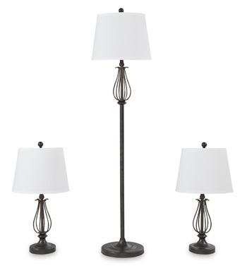 Brycestone Floor Lamp with 2 Table Lamps - Premium Table Lamp from Ashley Furniture - Just $143.22! Shop now at Furniture Wholesale Plus  We are the best furniture store in Nashville, Hendersonville, Goodlettsville, Madison, Antioch, Mount Juliet, Lebanon, Gallatin, Springfield, Murfreesboro, Franklin, Brentwood