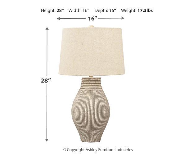 Layal Table Lamp - Premium Table Lamp from Ashley Furniture - Just $125.56! Shop now at Furniture Wholesale Plus  We are the best furniture store in Nashville, Hendersonville, Goodlettsville, Madison, Antioch, Mount Juliet, Lebanon, Gallatin, Springfield, Murfreesboro, Franklin, Brentwood