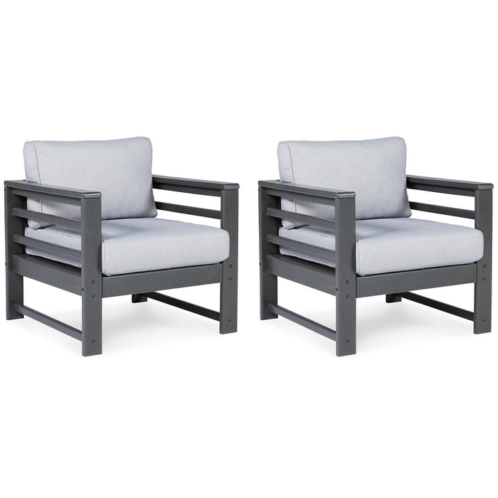 Amora Outdoor Lounge Chair with Cushion (Set of 2) - Premium Outdoor Seating from Ashley Furniture - Just $788.31! Shop now at Furniture Wholesale Plus  We are the best furniture store in Nashville, Hendersonville, Goodlettsville, Madison, Antioch, Mount Juliet, Lebanon, Gallatin, Springfield, Murfreesboro, Franklin, Brentwood