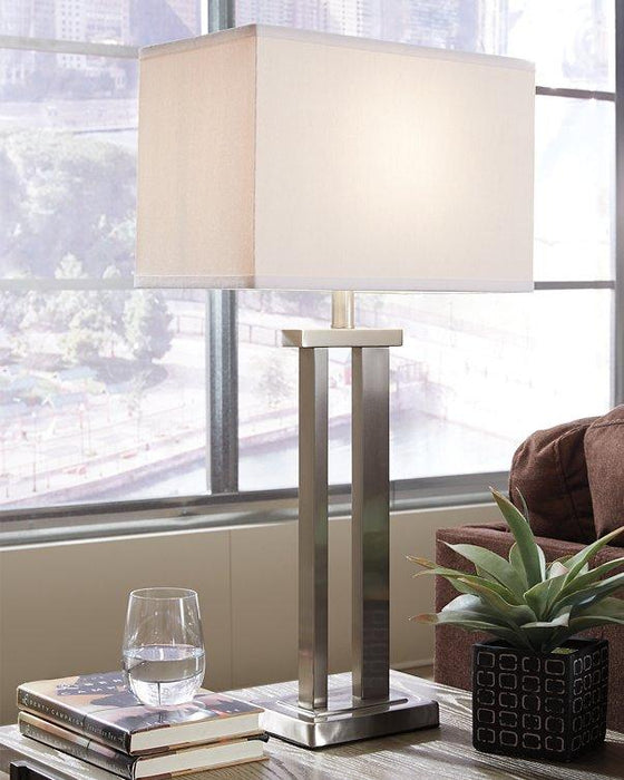 Aniela Table Lamp (Set of 2) - Premium Table Lamp Pair from Ashley Furniture - Just $107.91! Shop now at Furniture Wholesale Plus  We are the best furniture store in Nashville, Hendersonville, Goodlettsville, Madison, Antioch, Mount Juliet, Lebanon, Gallatin, Springfield, Murfreesboro, Franklin, Brentwood