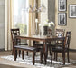 Bennox Dining Table and Chairs with Bench (Set of 6) - Premium Dining Table from Ashley Furniture - Just $559.09! Shop now at Furniture Wholesale Plus  We are the best furniture store in Nashville, Hendersonville, Goodlettsville, Madison, Antioch, Mount Juliet, Lebanon, Gallatin, Springfield, Murfreesboro, Franklin, Brentwood