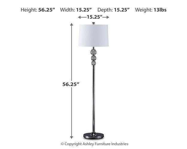 Joaquin Floor Lamp - Premium Floor Lamp from Ashley Furniture - Just $107.91! Shop now at Furniture Wholesale Plus  We are the best furniture store in Nashville, Hendersonville, Goodlettsville, Madison, Antioch, Mount Juliet, Lebanon, Gallatin, Springfield, Murfreesboro, Franklin, Brentwood