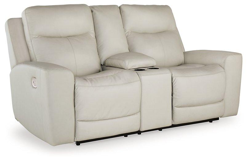 Mindanao Power Reclining Loveseat with Console - Premium Loveseat from Ashley Furniture - Just $1243.79! Shop now at Furniture Wholesale Plus  We are the best furniture store in Nashville, Hendersonville, Goodlettsville, Madison, Antioch, Mount Juliet, Lebanon, Gallatin, Springfield, Murfreesboro, Franklin, Brentwood