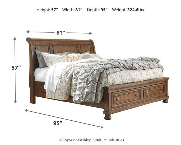 Flynnter Bed with 2 Storage Drawers - Premium Bed from Ashley Furniture - Just $993.50! Shop now at Furniture Wholesale Plus  We are the best furniture store in Nashville, Hendersonville, Goodlettsville, Madison, Antioch, Mount Juliet, Lebanon, Gallatin, Springfield, Murfreesboro, Franklin, Brentwood