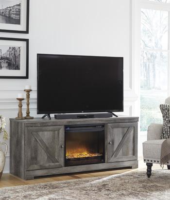 Wynnlow 63" TV Stand with Electric Fireplace - Premium TV Stand from Ashley Furniture - Just $603.35! Shop now at Furniture Wholesale Plus  We are the best furniture store in Nashville, Hendersonville, Goodlettsville, Madison, Antioch, Mount Juliet, Lebanon, Gallatin, Springfield, Murfreesboro, Franklin, Brentwood