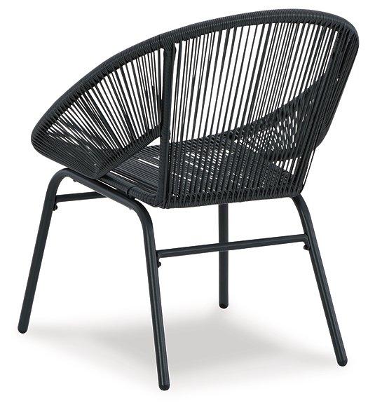 Mandarin Cape Outdoor Table and Chairs (Set of 3) - Premium Outdoor Seating Set from Ashley Furniture - Just $249.38! Shop now at Furniture Wholesale Plus  We are the best furniture store in Nashville, Hendersonville, Goodlettsville, Madison, Antioch, Mount Juliet, Lebanon, Gallatin, Springfield, Murfreesboro, Franklin, Brentwood