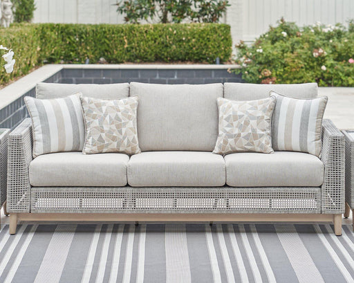 Seton Creek Outdoor Sofa with Cushion - Premium Outdoor Seating from Ashley Furniture - Just $1318.41! Shop now at Furniture Wholesale Plus  We are the best furniture store in Nashville, Hendersonville, Goodlettsville, Madison, Antioch, Mount Juliet, Lebanon, Gallatin, Springfield, Murfreesboro, Franklin, Brentwood