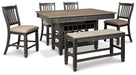 Tyler Creek Counter Height Dining Set - Premium Dining Room Set from Ashley Furniture - Just $1180.56! Shop now at Furniture Wholesale Plus  We are the best furniture store in Nashville, Hendersonville, Goodlettsville, Madison, Antioch, Mount Juliet, Lebanon, Gallatin, Springfield, Murfreesboro, Franklin, Brentwood