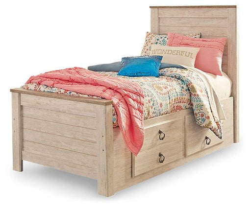 Willowton Bed with 2 Storage Drawers - Premium Bed from Ashley Furniture - Just $492.75! Shop now at Furniture Wholesale Plus  We are the best furniture store in Nashville, Hendersonville, Goodlettsville, Madison, Antioch, Mount Juliet, Lebanon, Gallatin, Springfield, Murfreesboro, Franklin, Brentwood