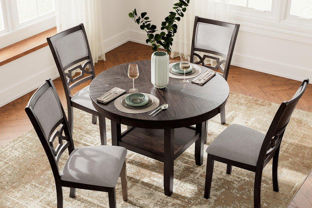 Langwest Dining Table and 4 Chairs (Set of 5) - Premium Dining Table from Ashley Furniture - Just $518.86! Shop now at Furniture Wholesale Plus  We are the best furniture store in Nashville, Hendersonville, Goodlettsville, Madison, Antioch, Mount Juliet, Lebanon, Gallatin, Springfield, Murfreesboro, Franklin, Brentwood