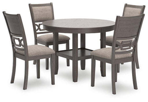 Wrenning Dining Table and 4 Chairs (Set of 5) - Premium Dining Table from Ashley Furniture - Just $518.86! Shop now at Furniture Wholesale Plus  We are the best furniture store in Nashville, Hendersonville, Goodlettsville, Madison, Antioch, Mount Juliet, Lebanon, Gallatin, Springfield, Murfreesboro, Franklin, Brentwood