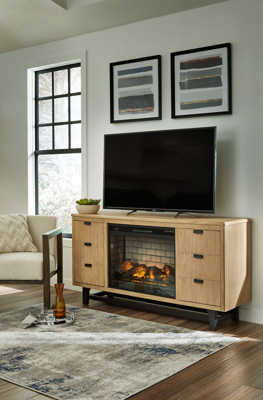 Freslowe TV Stand with Electric Fireplace - Premium TV Stand from Ashley Furniture - Just $1015.61! Shop now at Furniture Wholesale Plus  We are the best furniture store in Nashville, Hendersonville, Goodlettsville, Madison, Antioch, Mount Juliet, Lebanon, Gallatin, Springfield, Murfreesboro, Franklin, Brentwood