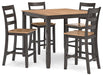 Gesthaven Counter Height Dining Table and 4 Barstools (Set of 5) - Premium Counter Height Table from Ashley Furniture - Just $456.53! Shop now at Furniture Wholesale Plus  We are the best furniture store in Nashville, Hendersonville, Goodlettsville, Madison, Antioch, Mount Juliet, Lebanon, Gallatin, Springfield, Murfreesboro, Franklin, Brentwood