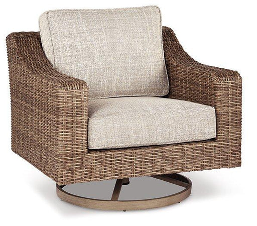 Beachcroft Swivel Lounge Chair - Premium Outdoor Seating from Ashley Furniture - Just $667.79! Shop now at Furniture Wholesale Plus  We are the best furniture store in Nashville, Hendersonville, Goodlettsville, Madison, Antioch, Mount Juliet, Lebanon, Gallatin, Springfield, Murfreesboro, Franklin, Brentwood