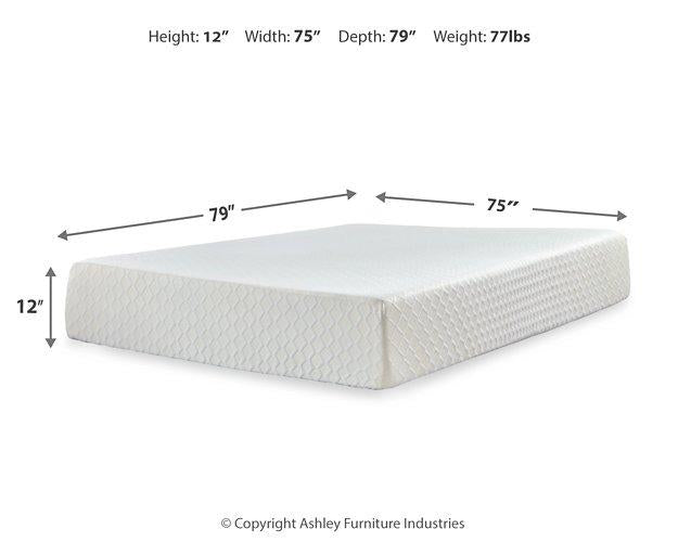 Chime 12 Inch Memory Foam Mattress and Base Set - Premium Mattress Set from Ashley Furniture - Just $991.66! Shop now at Furniture Wholesale Plus  We are the best furniture store in Nashville, Hendersonville, Goodlettsville, Madison, Antioch, Mount Juliet, Lebanon, Gallatin, Springfield, Murfreesboro, Franklin, Brentwood