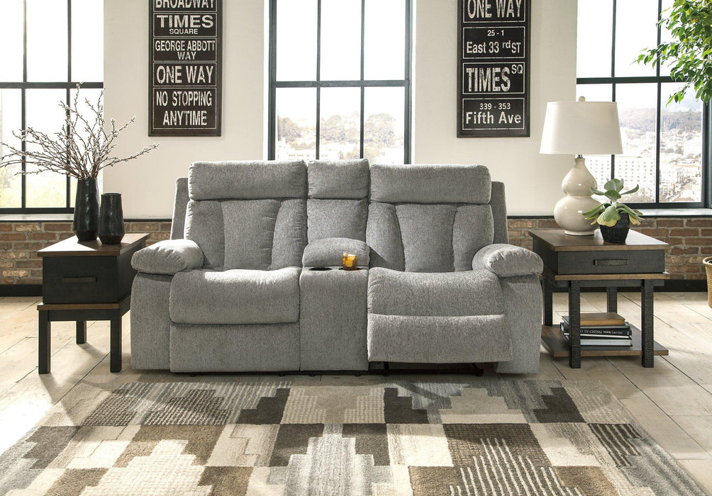 Mitchiner Reclining Loveseat with Console - Premium Loveseat from Ashley Furniture - Just $825.39! Shop now at Furniture Wholesale Plus  We are the best furniture store in Nashville, Hendersonville, Goodlettsville, Madison, Antioch, Mount Juliet, Lebanon, Gallatin, Springfield, Murfreesboro, Franklin, Brentwood